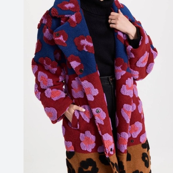 Farm Rio Mixed Leopard 🐆 Coat - NWT - L - Picture 4 of 15